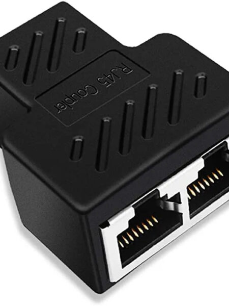 8P8C adapter connector network RJ45 distributor Ethernet 1-on-2 expander plug(Suggest using two together)