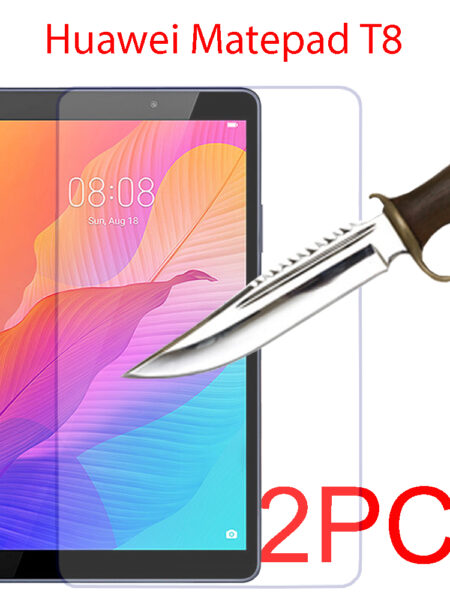 2PCS tempered glass screen protector for Huawei matepad T8 8.0 8'' tablet screen protective film