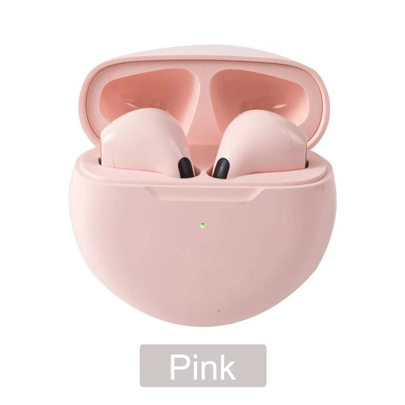 Pro 6 HiFi Bluetooth Earphone IPX5 Life Waterproof Wireless Headphones For iPhone Xiaomi Headset Dual Mic ht38 J6 Pro6 Earbuds