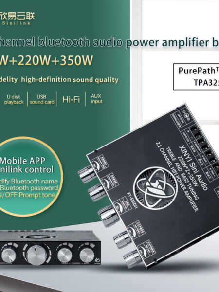 S350H TPA3251D2 Bluetooth Power Amplifier Board S220H S100H 2.1Ch Class D USB Sound Subwoofer Theater Audio Stereo Equalizer AMP