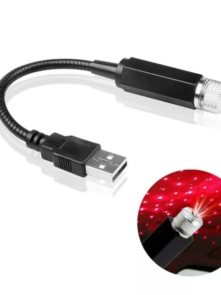 2X Romantic LED Starry Sky Night Light 5V USB Powered Galaxy Star Projector Lamp for Car Roof Room Ceiling Decor Plug and Play