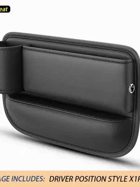 Car Seat Gap Water Cup Holder Leather Universal Crevice Side Storage Box Driver Front Auto Seat Gap Filler Organizer In the Car