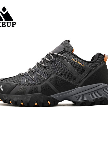 HIKEUP Men?Çÿs Hiking Shoes Trekking Sneakers For Men Mountain Climbing Shoes Rubber Sole Durable Outdoor Sport