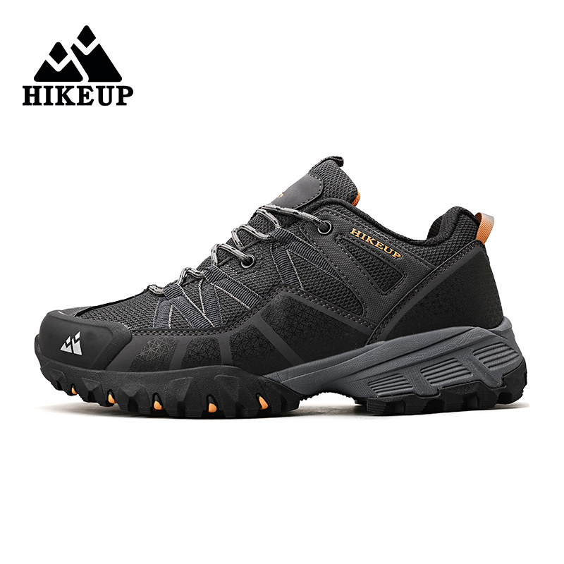 HIKEUP Men?Çÿs Hiking Shoes Trekking Sneakers For Men Mountain Climbing Shoes Rubber Sole Durable Outdoor Sport