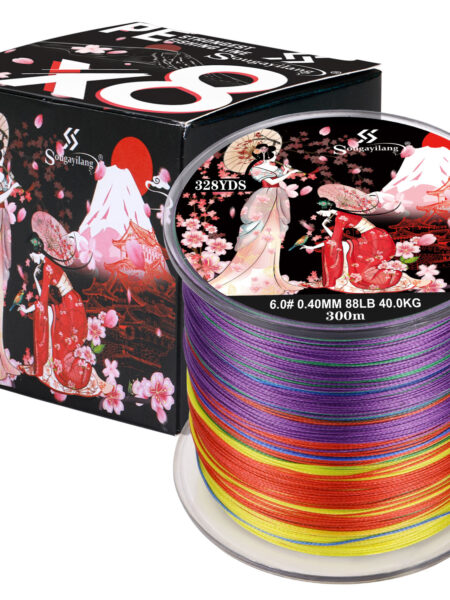 Sougayilang 8 Strands Braided Fishing Line 100M 300M Multifilament Carp Fishing Japanese Braided Wire Fishing Accessorie PE Line