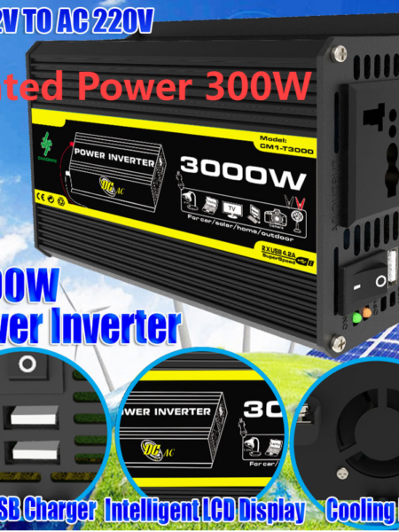 10000W/12000W Pure Sine Wave Inverter LED Display Car Inverter Converter Voltage Transformer DC 12 TO AC 220V 110V
