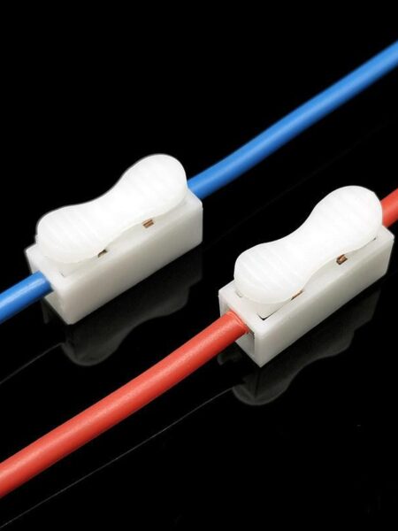 20/50Pcs No Solding Quick 1P 2P Cable Wire Connector No Screw Terminal Block Spring Clamp