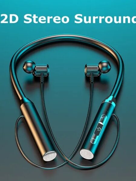 Wireless Headphones Bluetooth 5.0 Neckband Earphones Silicone Hifi 9D Stereo Sports Headset Halter Waterproof Magnetic Earbuds