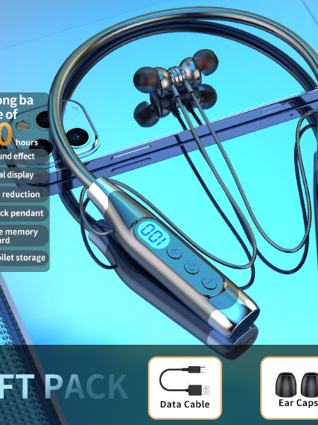 Bluetooth Earphones Wireless Headphones Magnetic Sport Neckband Neck-hanging TWS Earbuds Wireless Blutooth Headset with Mic