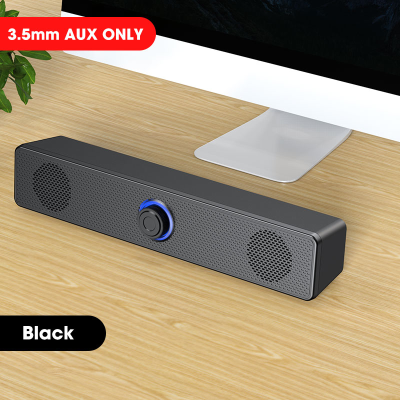 Bluetooth Computer Speakers Wired Surround Sound Bar Stereo Subwoofer Soundbar for Desktop Laptop PC Mini Home Theater System