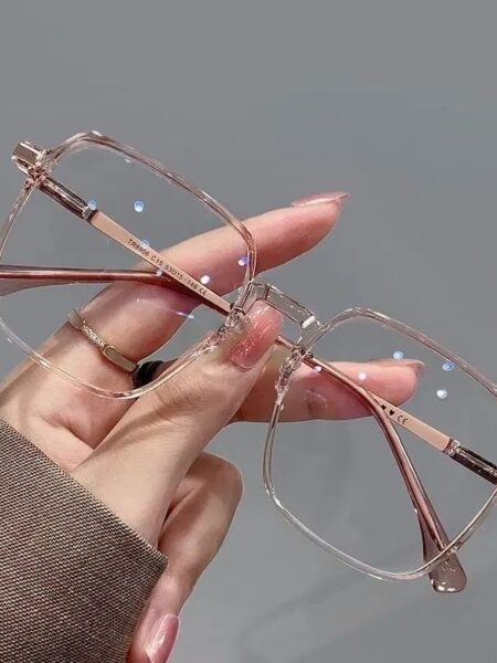 Anti Radiation Glasses Metal Eyeglass Eyeglasses For Woman Men Anti Blue Light Eyewear