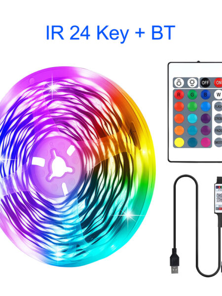 RGB LED Strip Lights 3535 Bluetooth APP IR Remote Control USB 1M 2M 3M 5M 10M 15M 20M 30M Festival Deco Backlight For Home