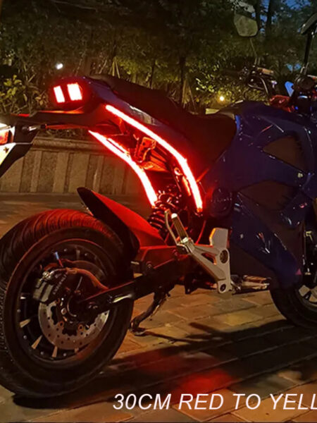 2pcs Motorcycle Turn Signal Lights LED Daytime Running Lights Tail Light DRL Waterproof Decoration Strip Brake Flowing Light