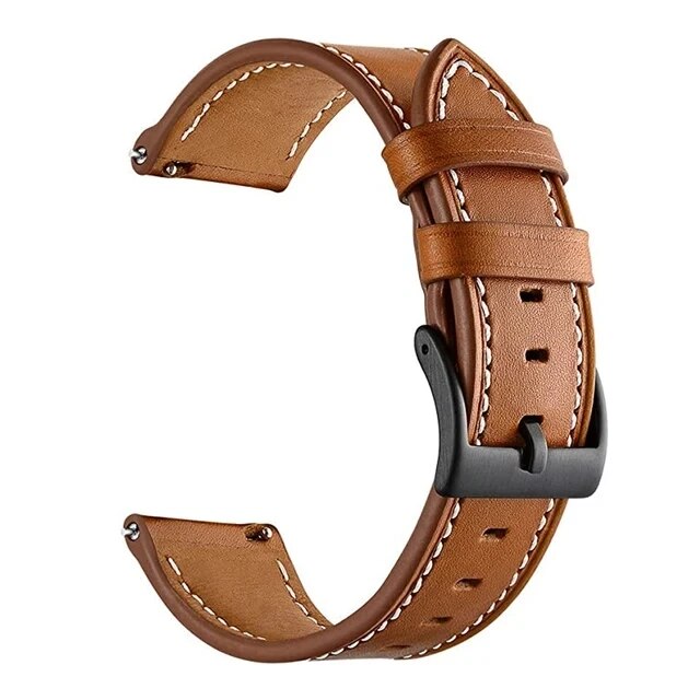 20 22mm Leather Watch Strap For Huawei GT4 Watch Band Bracelet For Xiaomi Mi Watch S1 2 For Amazfit GTR 4 Replacement Wristbands