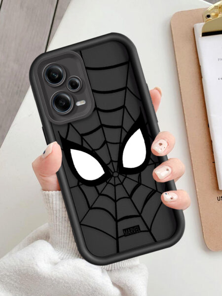 Art Comic Spiderman Logo For Xiaomi Redmi Note 12 11 10 9 8 7 K50 40 30 20 12C 12 10A 9A 9C Pro 5G 4G Soft Eye Ladder Phone Case