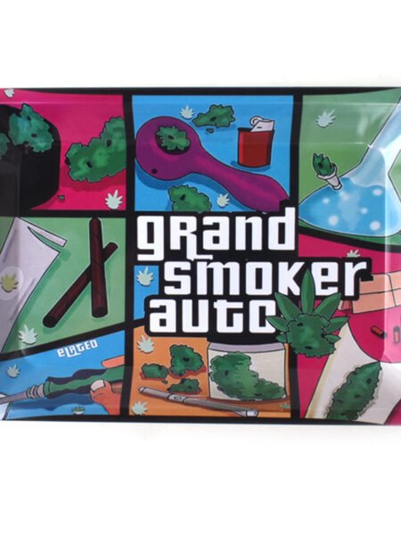 Colorful Metal Rolling Tray 180*125MM Cigarette Herb Smoke Accessories Storage Tobacco Cigar Tinplate Plate Tool Roller Machine