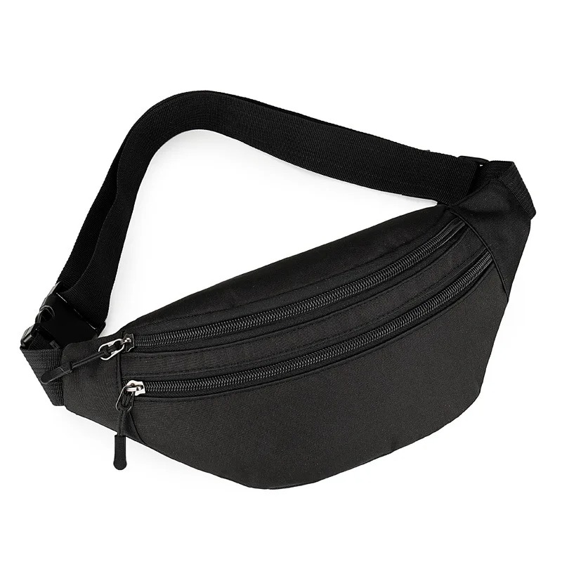 New Fashion Chest Bag For Men Black Waist Bag High Quality Women Shoulder Bag Multifunction Male Fanny Pack Crossbody Small Bag