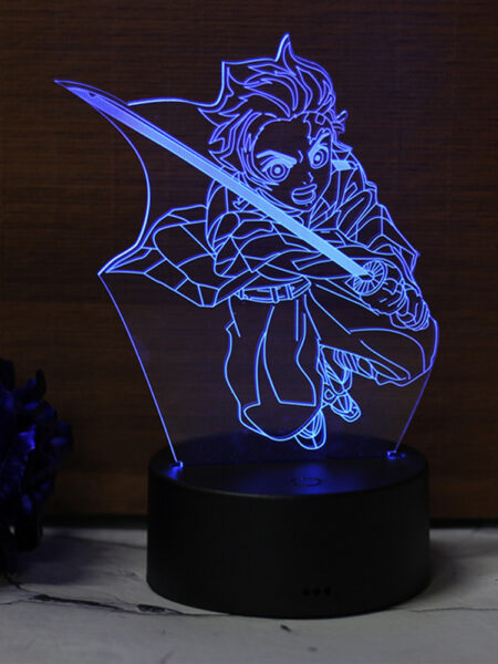 Anime Led Light Kimetsu No Yaiba Nezuko Kamado for Bedroom Decoration Night Light Gift Manga 3d Lamp Demon Slayer Room Decor