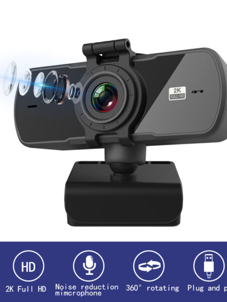 Webcam 2K Full HD 1080P Web Camera Autofocus With Microphone USB Web Cam For PC Computer Mac Laptop Desktop YouTube Webcamera