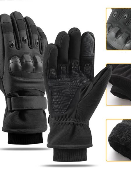 Winter Cold-proof Motorcycle Gloves Full Finger Military Glove Non-slip Outdoor Sport Glove Motocross Protective Glove For Men