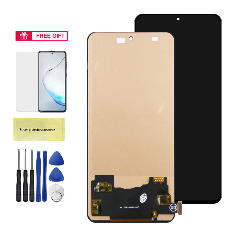 6.67" Super AMOLED Poco F3 Display Screen, for Xiaomi Poco F3 M2012K11AG Lcd Display Digital Touch Screen with Frame Replacement