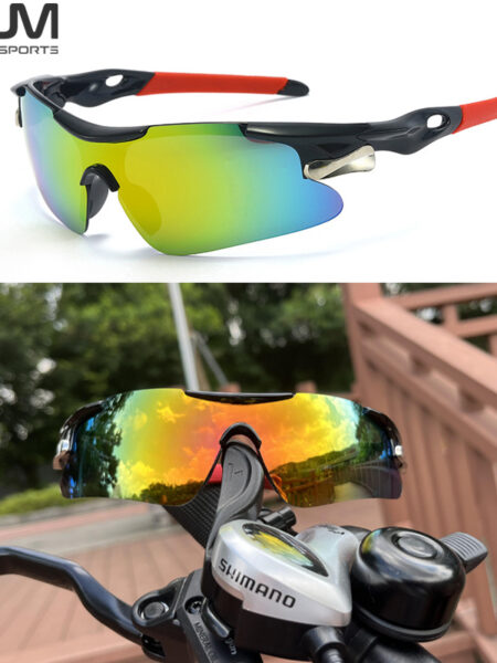 JSJM Outdoor Men Cycling Sunglasses Road Bicycle Mountain Riding Protection Sports Glasses Goggles Eyewear MTB Bike Sun Glasses