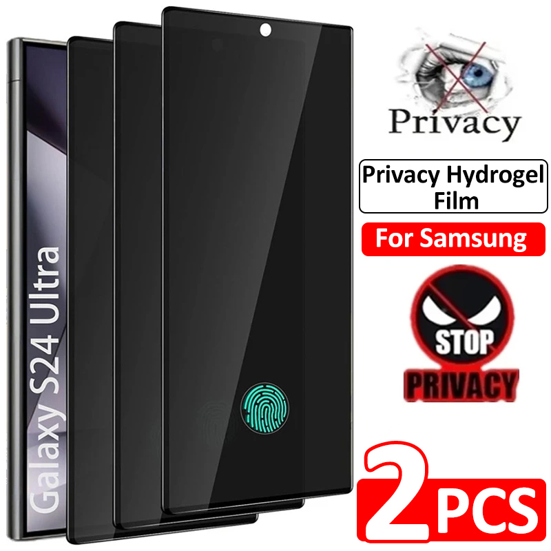 2pcs Privacy Hydrogel Film Screen Protector for Samsung Galaxy A54 A53 A52 A52S A51 S20 S21 S22 S23 S24 Ultra S20 S21 S23 FE
