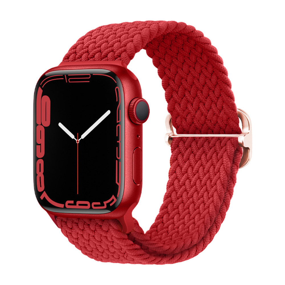 Braided Solo Loop For Apple watch Ultra band 40mm 44mm 41mm 38mm 49mm 45mm Elastic Nylon bracelet iWatch series 9 8 7 3 se strap