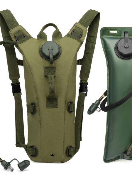 Tactical Hydration Pack Military Class Camel Backpack with 3L Leakproof Water Bladder for Running, Jogging, Cycling