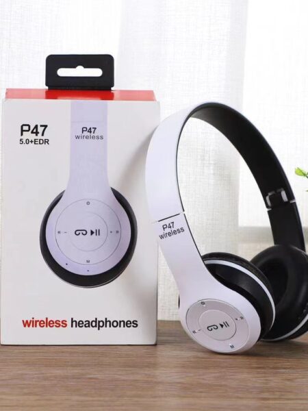Stereo P47 Headset 5.0 Bluetooth Headset Folding Series Wireless Sports Game Headset for iPhone XiaoMi