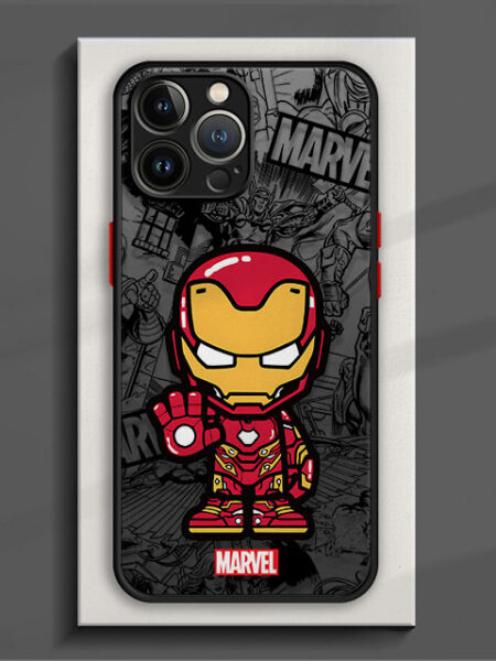 Matte Phone Case For iPhone 15 11 14 13 12 Pro Max Mini X XR Xs 8 7 Plus 6 6S Silicone Cover Marvel Deadpool Spiderman