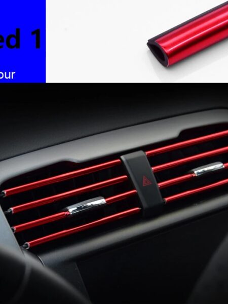 10Pcs 20cm Car Air Conditioner Outlet Decorative U Shape Moulding Trim Decor Strips Car Styling Car Door Edge Corner Protector