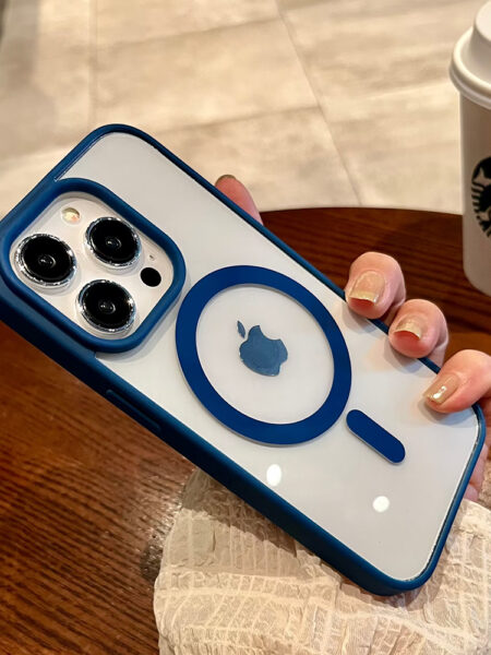 Luxury Magnetic Wireless Charge For Magsafe Case For iPhone 15 14 13 12 11 Pro XR XS Max Shockproof Soft Bumper Cover Clear Case