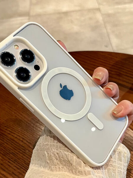 Luxury Magnetic Wireless Charge For Magsafe Case For iPhone 15 14 13 12 11 Pro XR XS Max Shockproof Soft Bumper Cover Clear Case