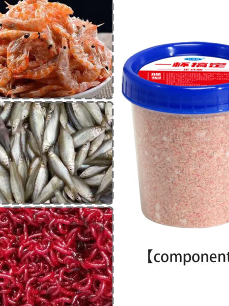 Comprehensive Fishing Bait Carp Grass Carp Crucian Efficient Attraction Stir Powdery Lure Fishing Attractant Fishing Powder Bait