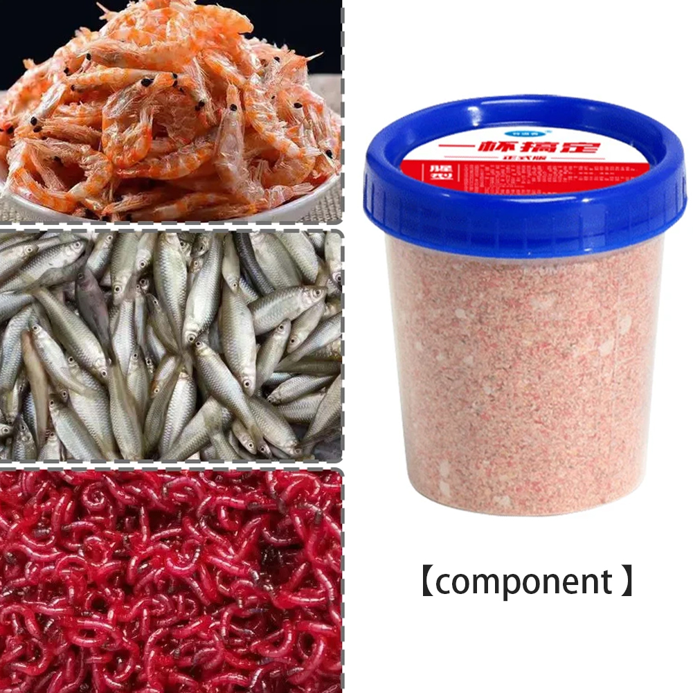 Comprehensive Fishing Bait Carp Grass Carp Crucian Efficient Attraction Stir Powdery Lure Fishing Attractant Fishing Powder Bait