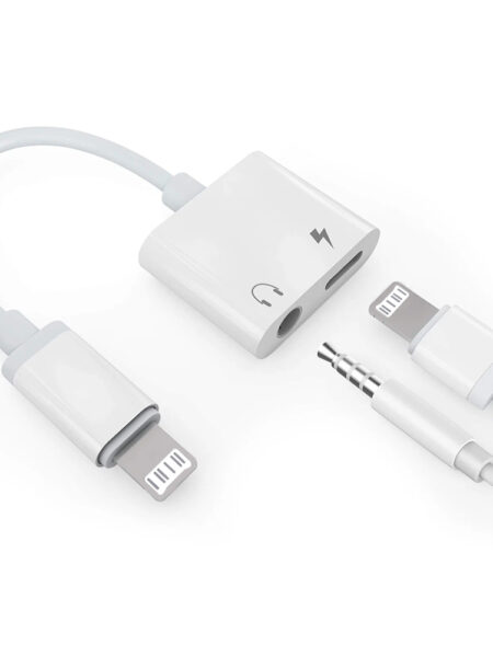 Byscoon Audio OTG Adapter For iPhone 14 13 12 11 Pro Max Aux Jack Headphone 3.5 mm To Headphone Jack Charger Splitter Converter