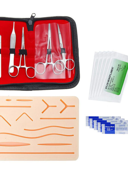 17Pcs/set Skin Suture Kit Medical Students Surgical Suture Practice Training Kit Surgical Skin Operate Suture Teaching Equipment