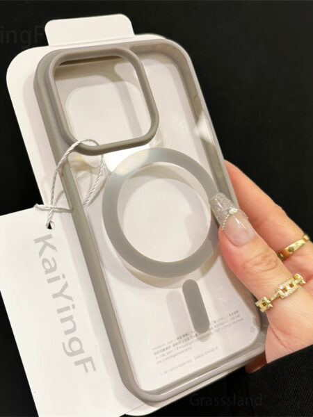 Luxury Magsafe Transparent Case For iPhone 15 14 13 12 11 Pro X XS XR Max 7 8 Plus Mini Magnetic Wireless Charge Phone Cover
