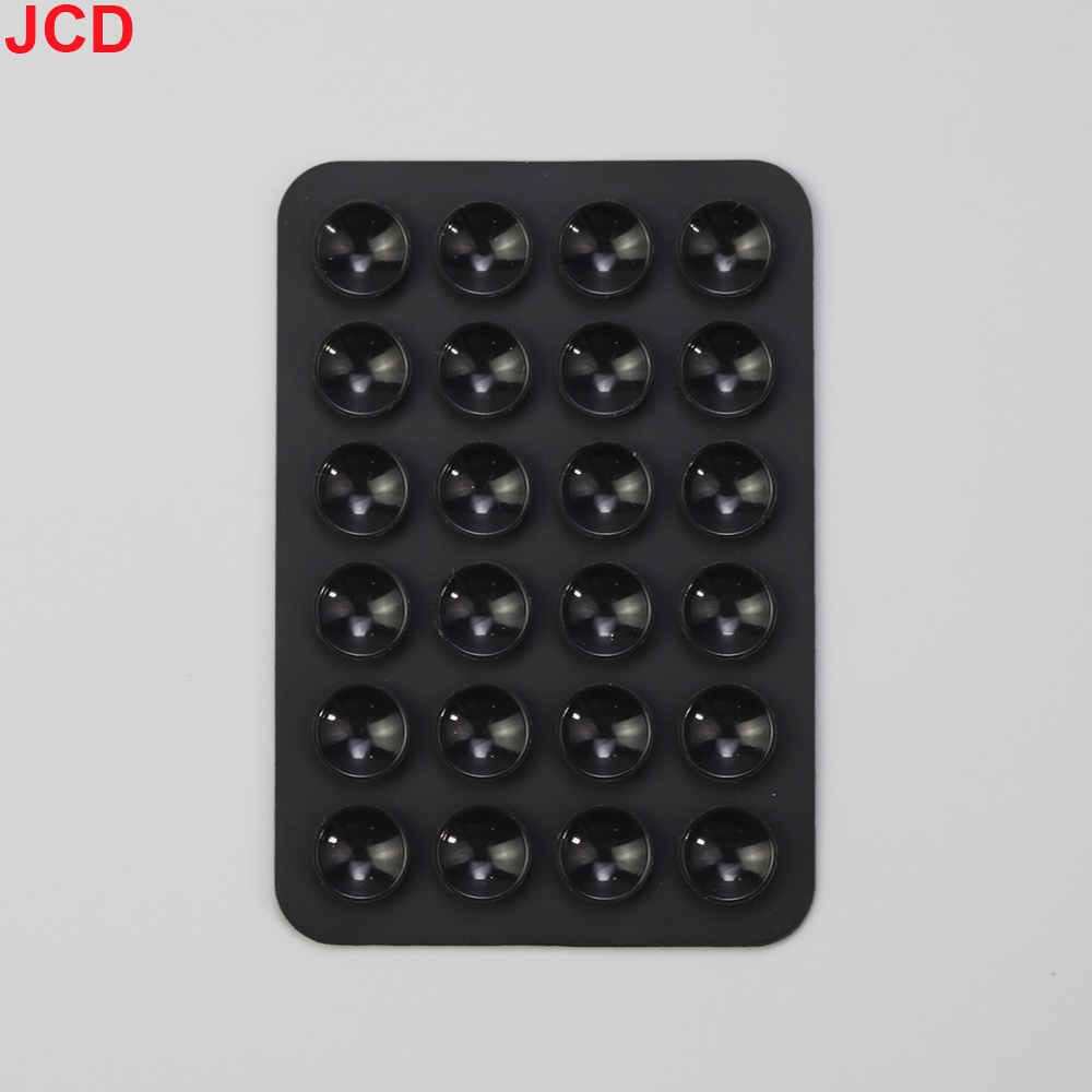 JCD 10pcs Suction Cup Wall Stand Mat Multifunctional Silicone Leather Square Phone Case Anti-Slip Holder Mount Suction Cups