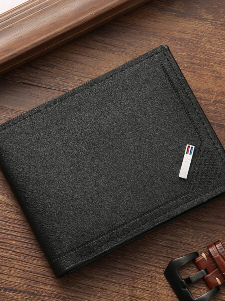 Men Inserts Foldable Wallets Picture Coin Slim Purses Business Money Credit ID Cards Holders Vintage Protection Capacity Bags