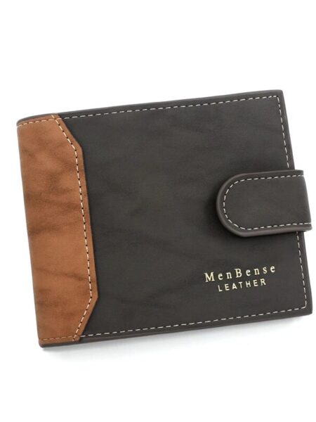 Men's Wallet with Hasp Business Card Holder Case Male Short Purse PU Leather Money Bag for Men Credit Card Wallets
