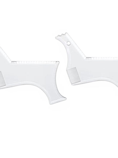 Men Beard Styling Template Stencil Beard Comb for Men Lightweight and Flexible Fits All-In-One Tool Beard Shaping Tool