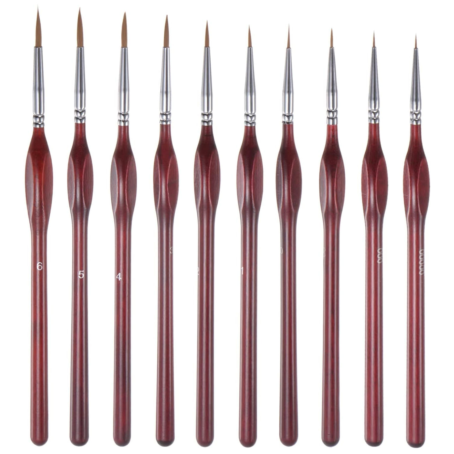 10Pcs Fine Detail Paint Brush Miniature Painting Brushes for Mini Paints Brush Set for Acrylic, Watercolor, Oil, Face, Nail