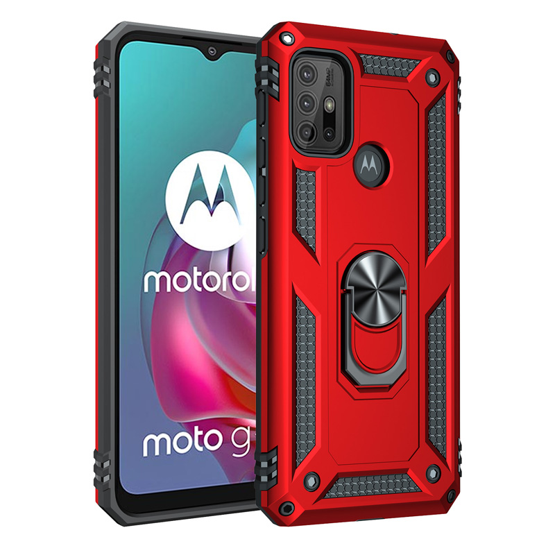Shockproof Armor For Motorola Moto G10 G20 G30 G50 G60 G51 G52 G22 G31 G41 G82 G71S G200 G100 Phone Case Ring Holder Back Cover