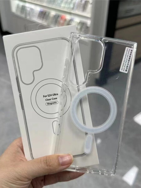 Original Magsafe Magnetic Case for Samsung Galaxy S24+ S21 FE S22 Plus S23 Ultra Plus Wireless Charging Shockproof Clear Cover