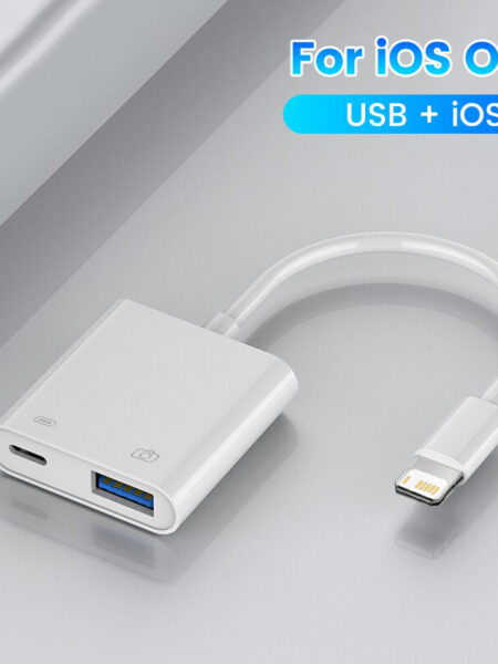 OTG Adapter For iPhone 14 13 12 11 Pro Max XR 8 Plus Lightning To USB Cable 3.0 Converter For Mouse Keyboard Camera Card Reader