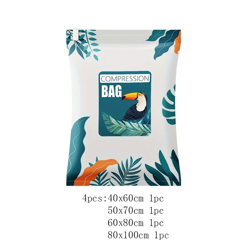 1/3/4/5/8 pcs Large Capacity Vacuum Compression Bag, Dustproof Pouch, Lightweight Clothes Bag For Travel??îBlanket storage bag