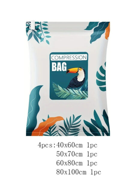 1/3/4/5/8 pcs Large Capacity Vacuum Compression Bag, Dustproof Pouch, Lightweight Clothes Bag For Travel??îBlanket storage bag