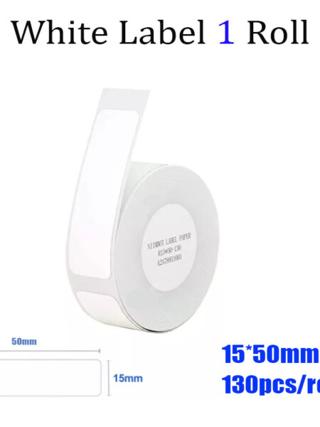 Niimbot D11 D110 D101 Label Paper Waterproof Anti-Oil Tear-Resistant Price Label Pure Color Scratch-Resistant Label Paper Roll